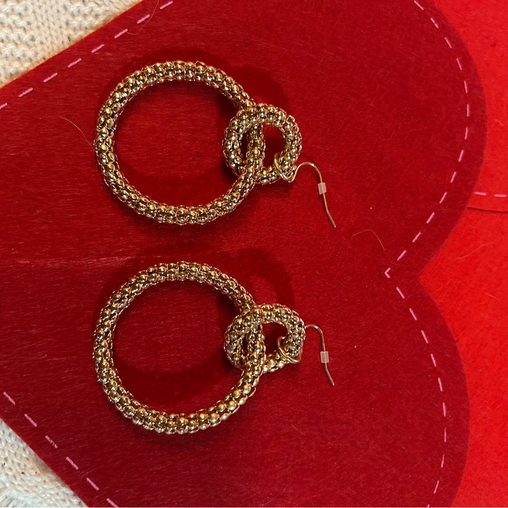 Park Lane Gold Braided Hoop Earrings
